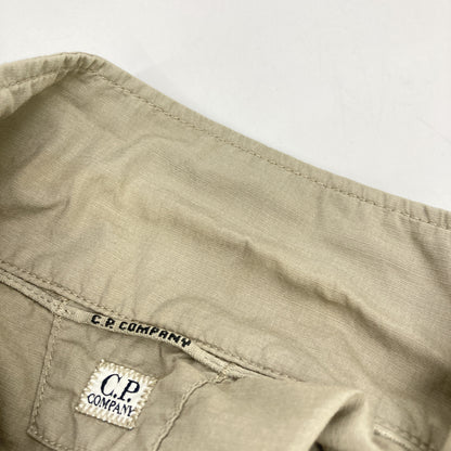 C.P.COMPANY Cotton Ripstop Short Sleeve Shirt Beige Size S
