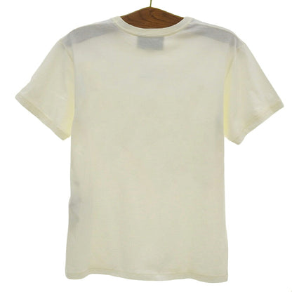 GUCCI Cotton Front Logo Crewneck T-Shirt White/Blue Size XXS