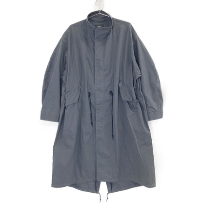 LOEFF Unisex Cotton OX Stand Collar Coat Charcoal Size O