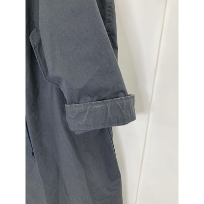 LOEFF Unisex Cotton OX Stand Collar Coat Charcoal Size O
