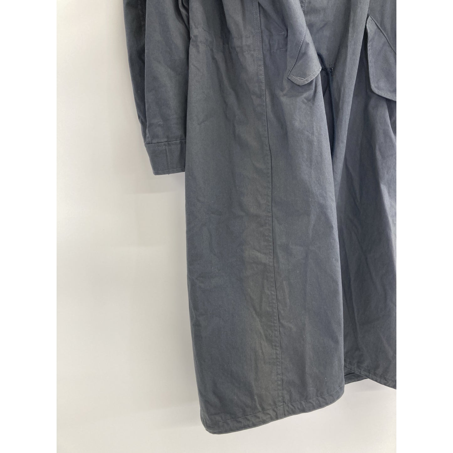 LOEFF Unisex Cotton OX Stand Collar Coat Charcoal Size O