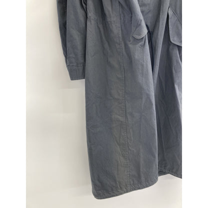 LOEFF Unisex Cotton OX Stand Collar Coat Charcoal Size O