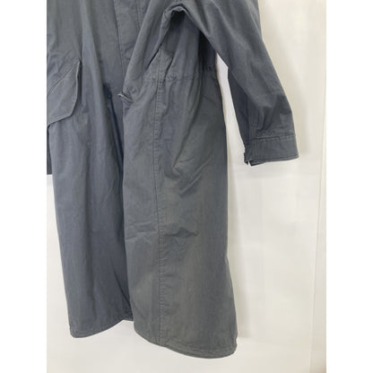 LOEFF Unisex Cotton OX Stand Collar Coat Charcoal Size O