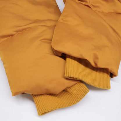 STUSSY Cotton Rib Collar Side Zip Long Coat Orange