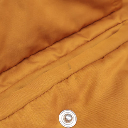 STUSSY Cotton Rib Collar Side Zip Long Coat Orange