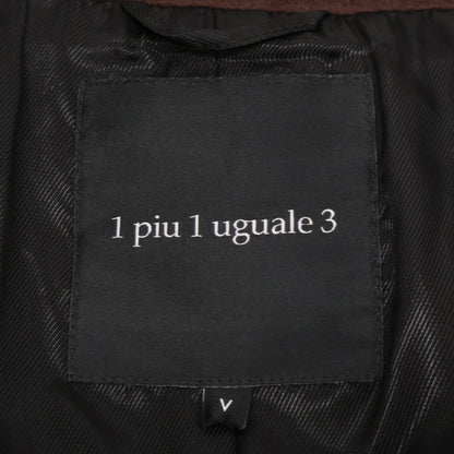 1PIU1UGUALE3 Wool P-Coat Brown Size V