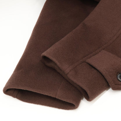 1PIU1UGUALE3 Wool P-Coat Brown Size V