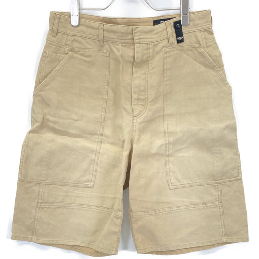 FENDI 23SS Work Painter Bermuda Canvas Shorts Beige Size 48