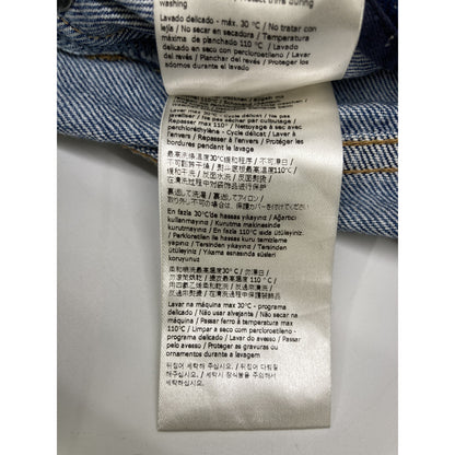 FENDI 24SS Cotton FF Metal Plate Zip Jeans Size 32x34