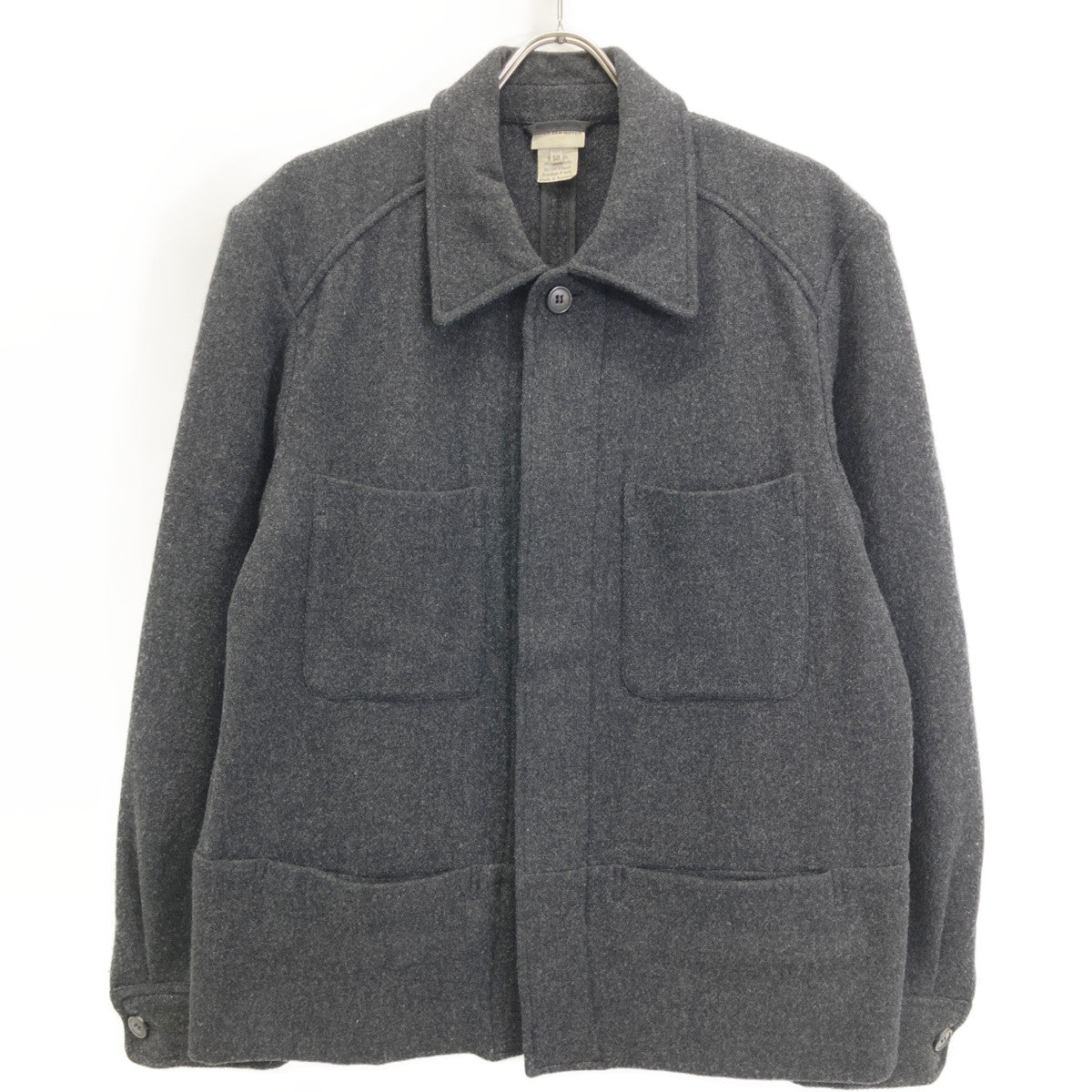 DRIES VAN NOTEN Archive 90s Wool Work Jacket Black Size 50
