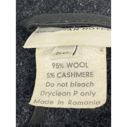 DRIES VAN NOTEN Archive 90s Wool Work Jacket Black Size 50