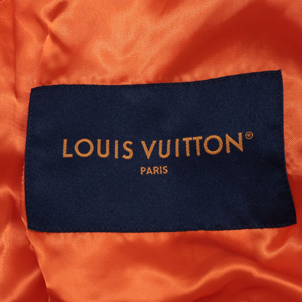LOUIS VUITTON 23SS Mini Varsity Wool Jacket Orange Size 52