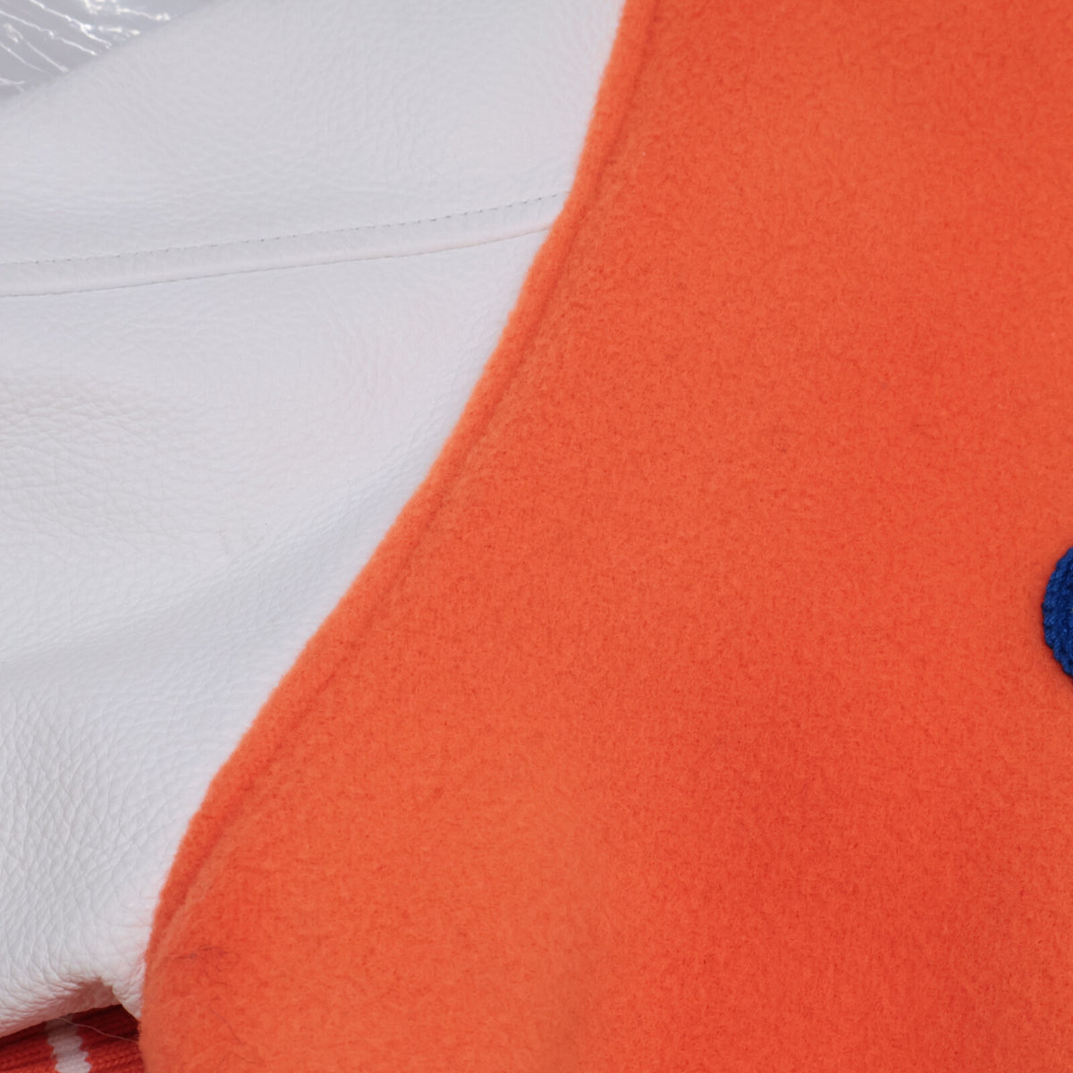 LOUIS VUITTON 23SS Mini Varsity Wool Jacket Orange Size 52