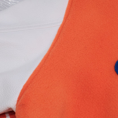 LOUIS VUITTON 23SS Mini Varsity Wool Jacket Orange Size 52