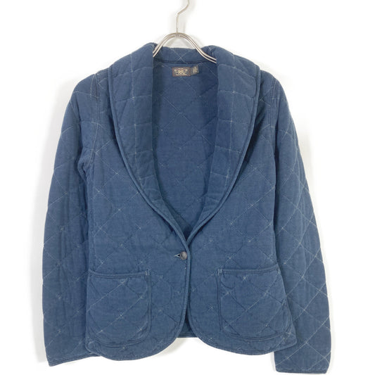 RRL Indigo Shawl Collar Quilted Jacket Size 2