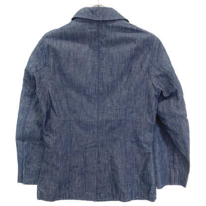 EQUIPE'70 Brilla Bespoke Indigo Denim Safari Jacket Size 42