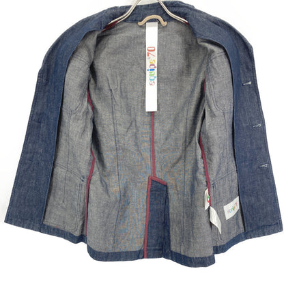 EQUIPE'70 Brilla Bespoke Indigo Denim Safari Jacket Size 42