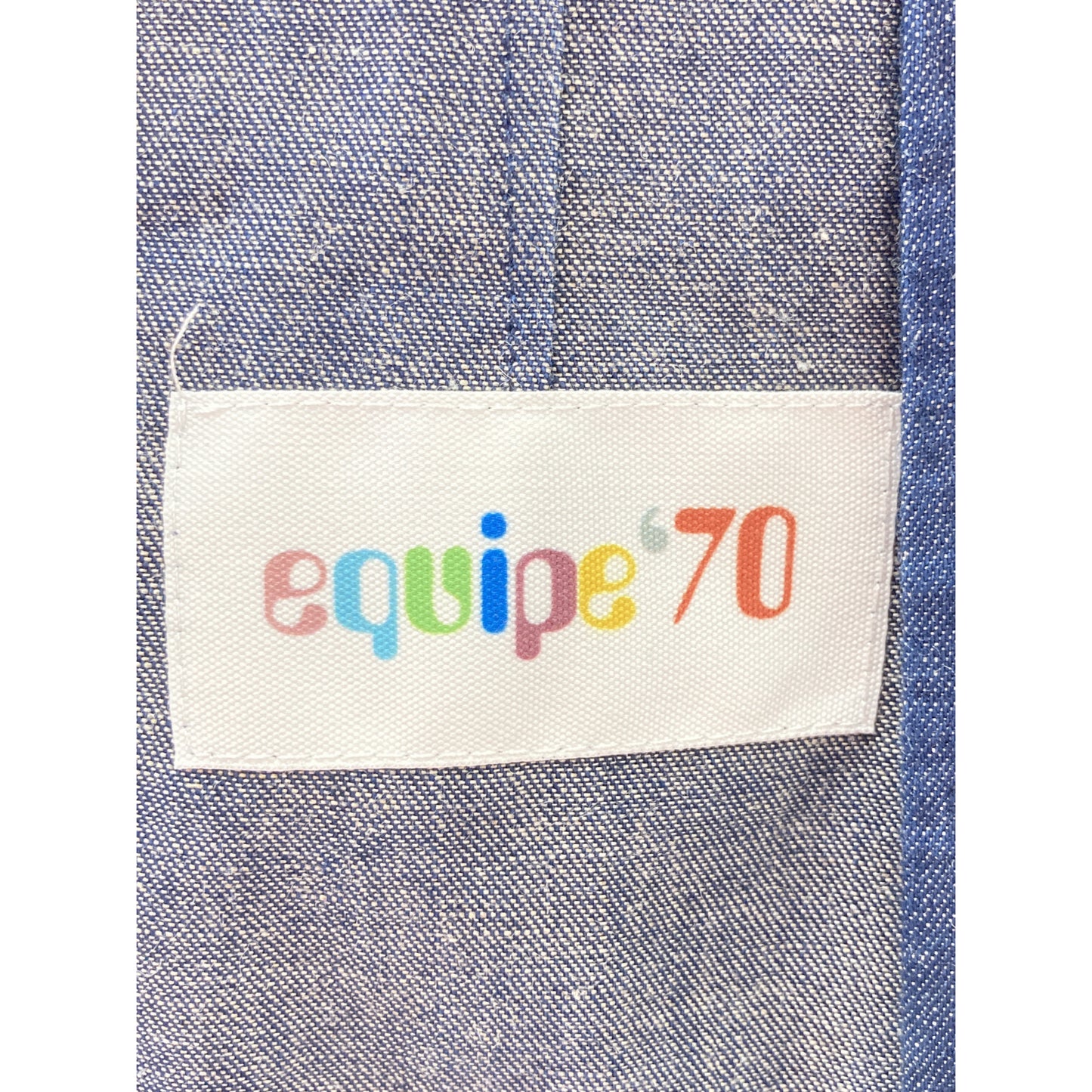 EQUIPE'70 Brilla Bespoke Indigo Denim Safari Jacket Size 42