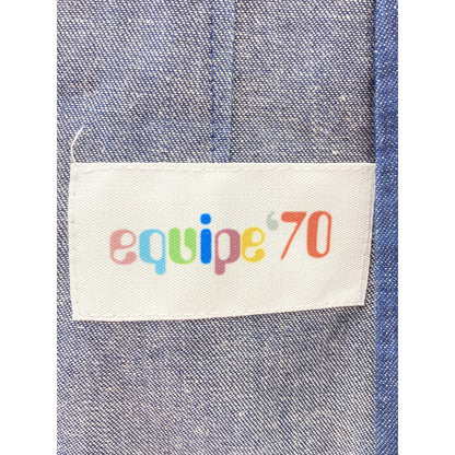 EQUIPE'70 Brilla Bespoke Indigo Denim Safari Jacket Size 42