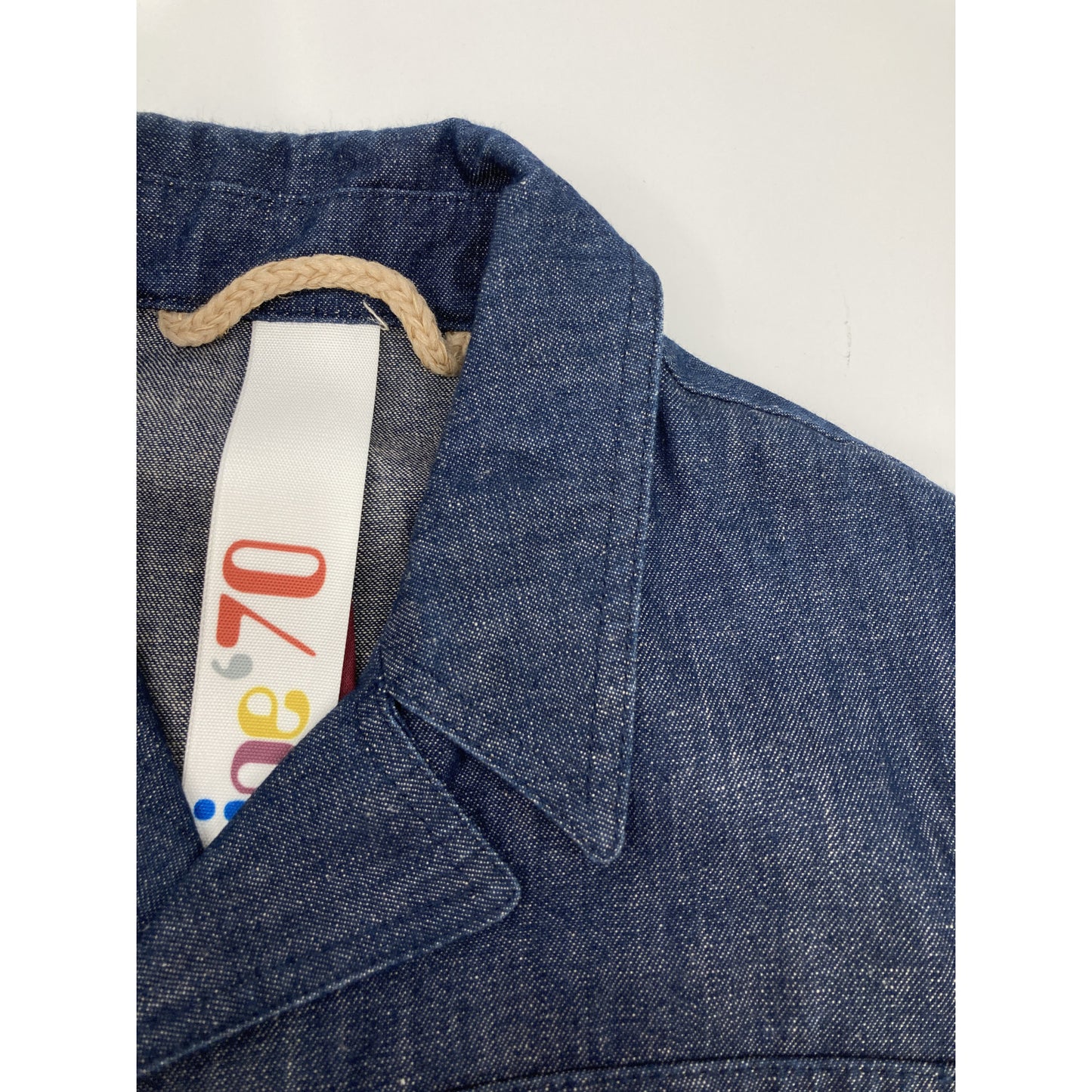 EQUIPE'70 Brilla Bespoke Indigo Denim Safari Jacket Size 42
