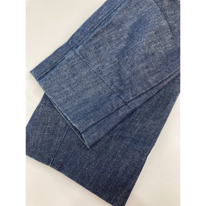 EQUIPE'70 Brilla Bespoke Indigo Denim Safari Jacket Size 42