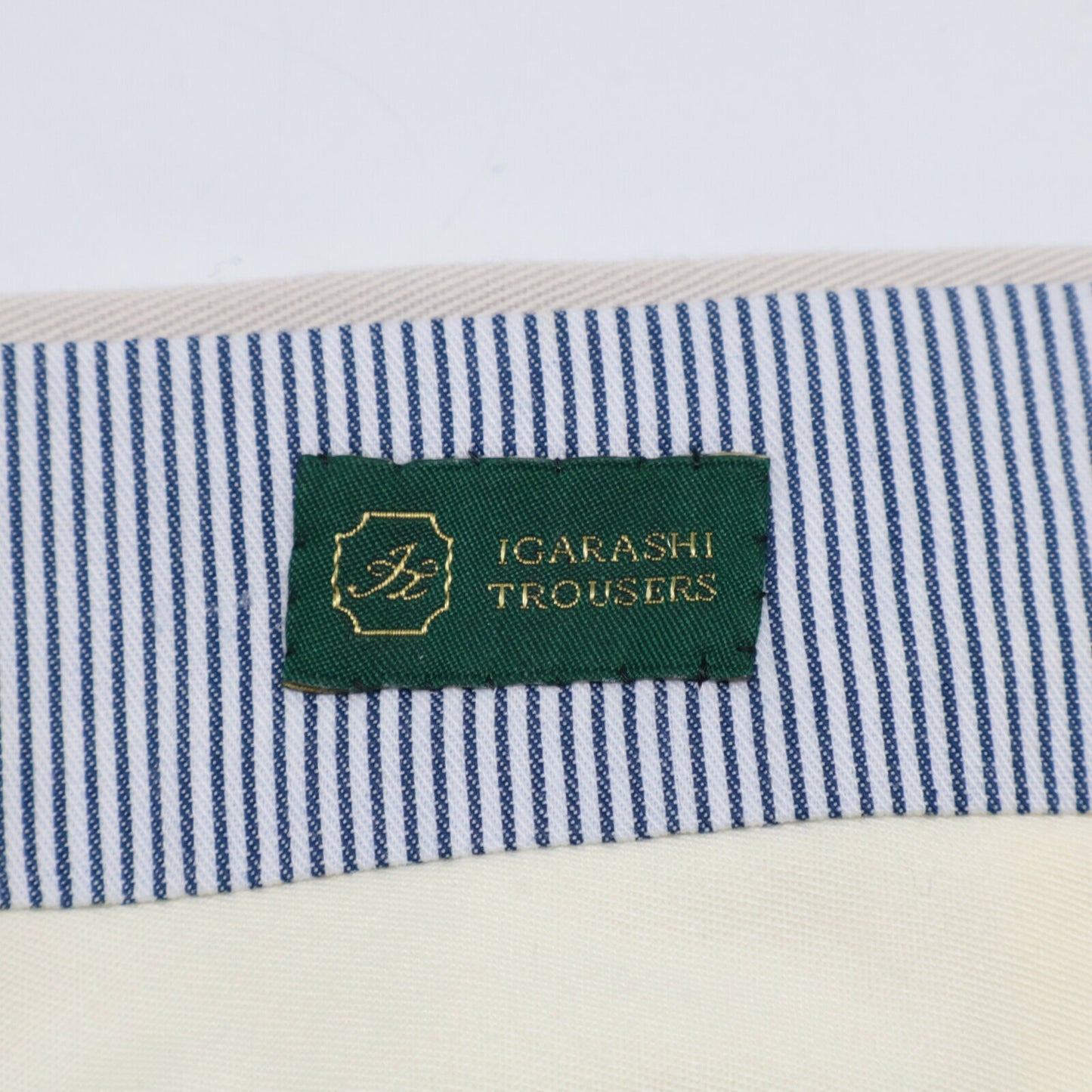IGARASHI TROUSERS Cotton One-Pleat Chino Pants