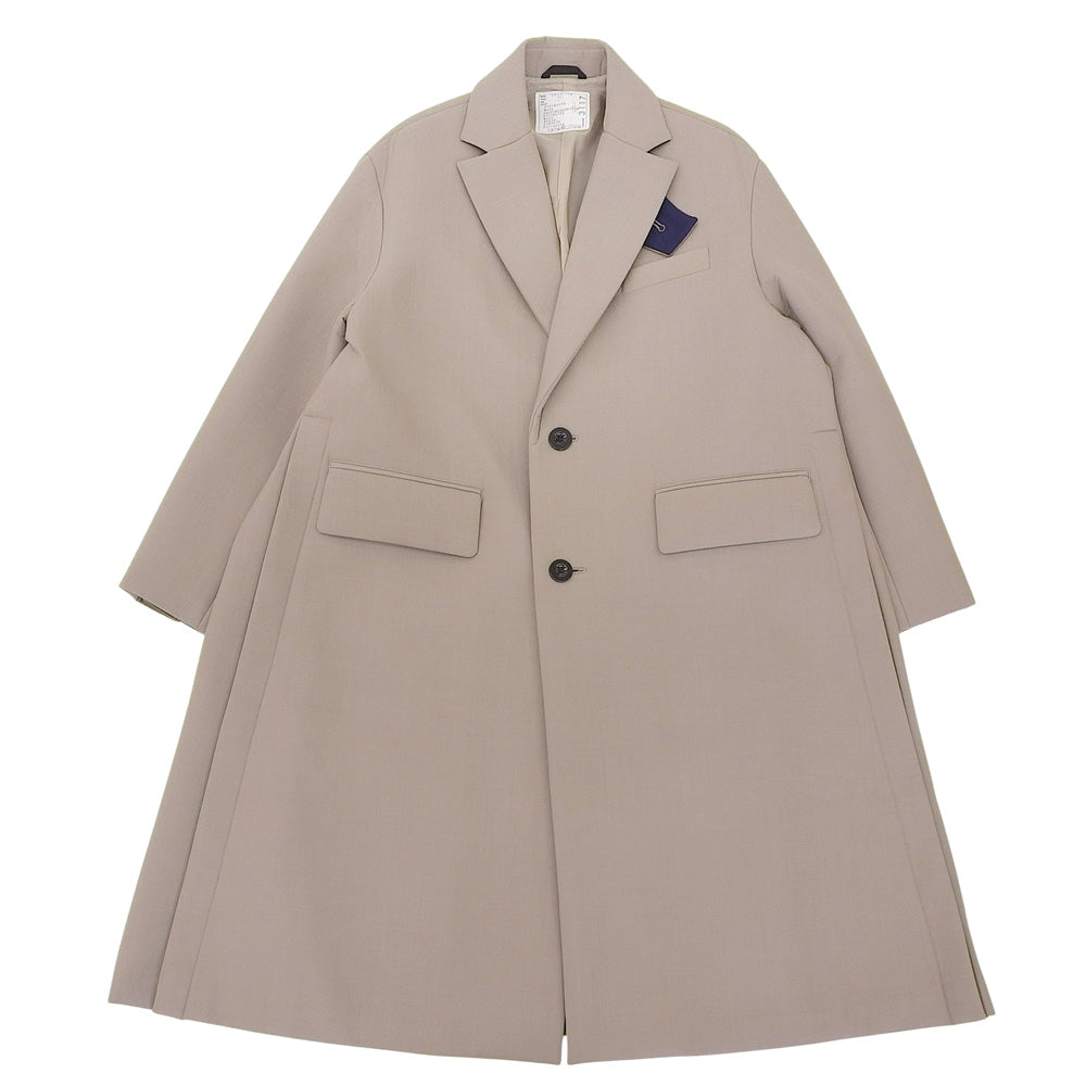 sacai 23AW Suiting Bonding Coat Greige Size 1