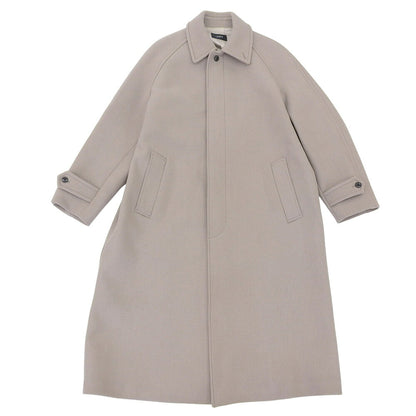 LOEFF Melton Stand Collar Wool Cashmere Coat Gray Size 1