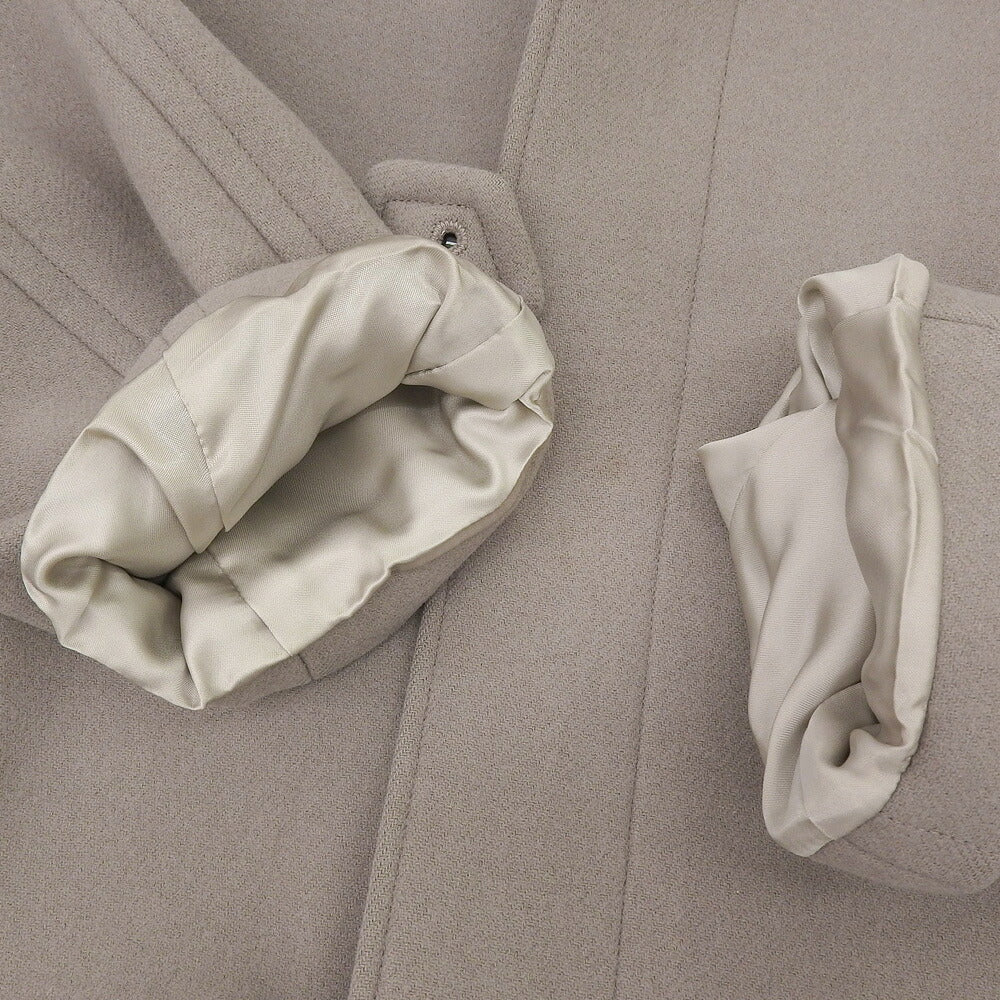 LOEFF Melton Stand Collar Wool Cashmere Coat Gray Size 1