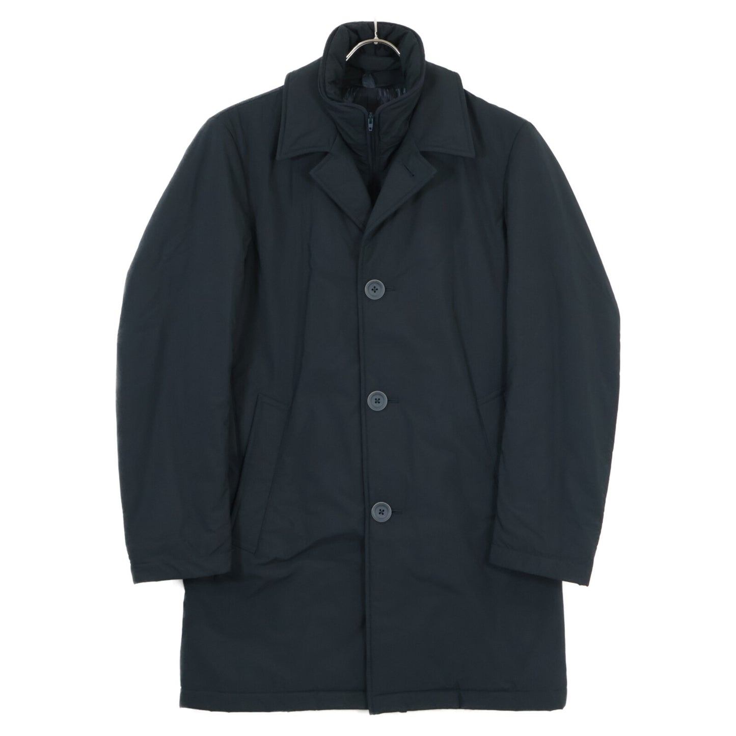 HERNO HERNO TECH Nylon Layered Stand Collar Coat