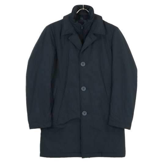 HERNO HERNO TECH Nylon Layered Stand Collar Coat