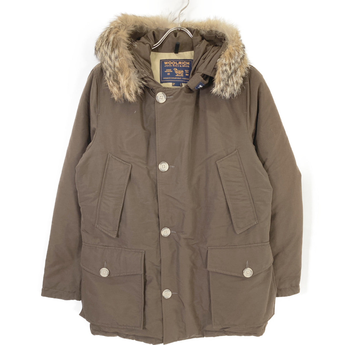 WOOLRICH Brown Arctic Parka Jacket Size M