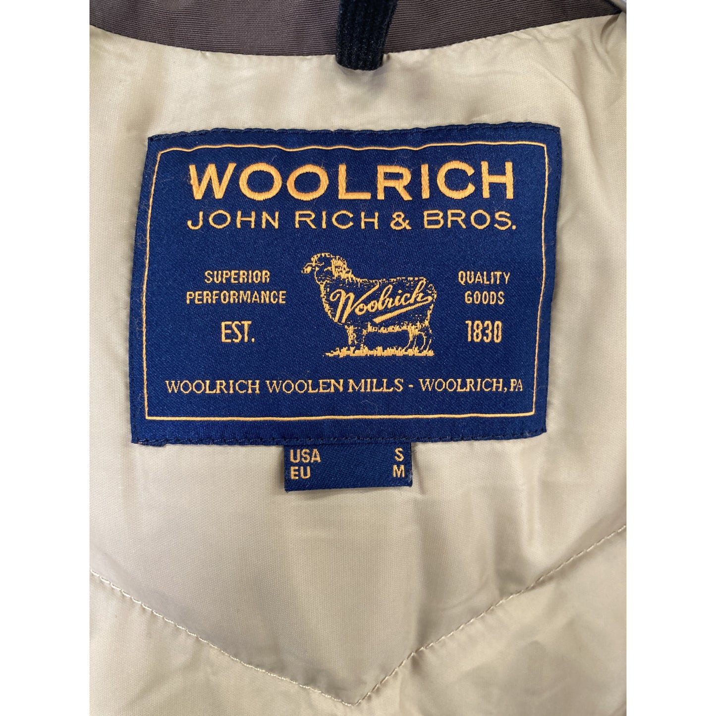 WOOLRICH Brown Arctic Parka Jacket Size M