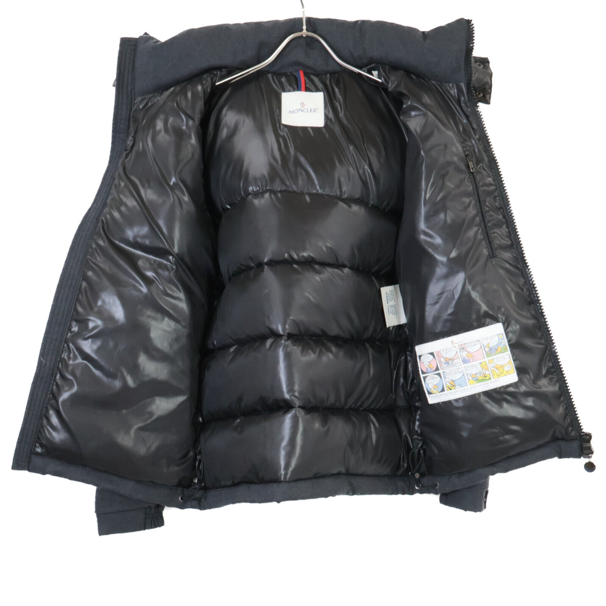 MONCLER MONTGENEVRE Wool Down Jacket Charcoal Gray Size 1