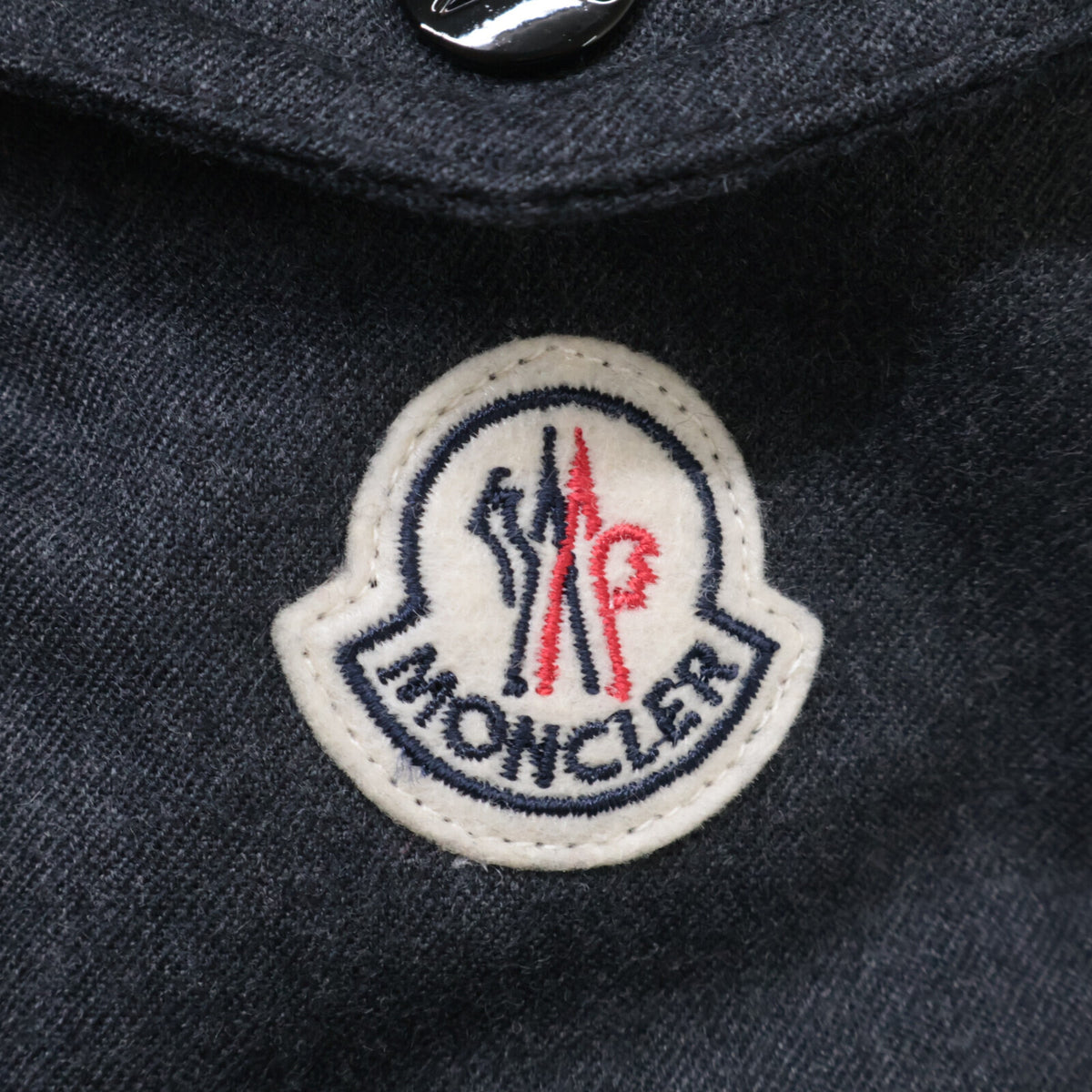 MONCLER MONTGENEVRE Wool Down Jacket Charcoal Gray Size 1