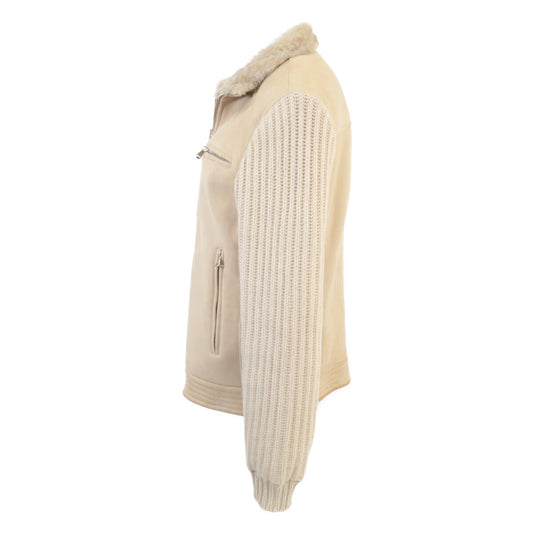 BRUNELLO CUCINELLI Cashmere Sleeve Jacket Beige Size XXS
