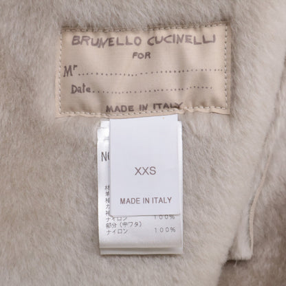 BRUNELLO CUCINELLI Cashmere Sleeve Jacket Beige Size XXS