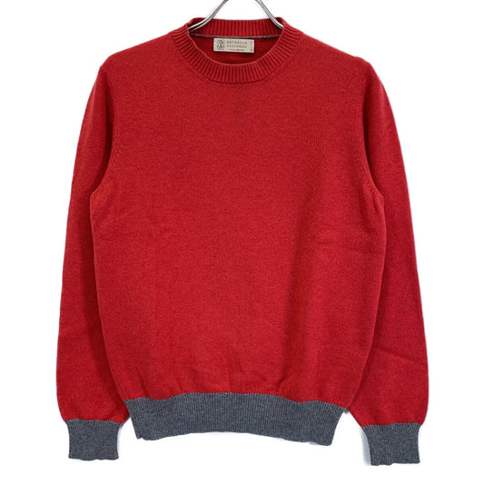 BRUNELLO CUCINELLI Cashmere Crewneck Knit Sweater Size 44