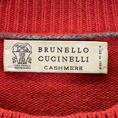BRUNELLO CUCINELLI Cashmere Crewneck Knit Sweater Size 44