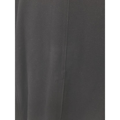 CARUSO Black Wool Nylon Single Stand Collar Coat