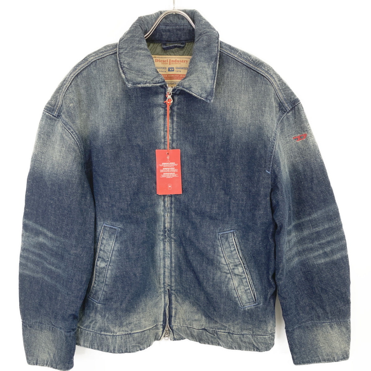 DIESEL Indigo D-STACK Padded Denim Jacket Size M
