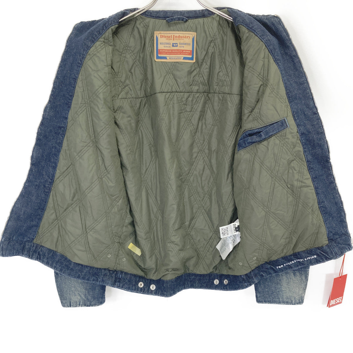 DIESEL Indigo D-STACK Padded Denim Jacket Size M