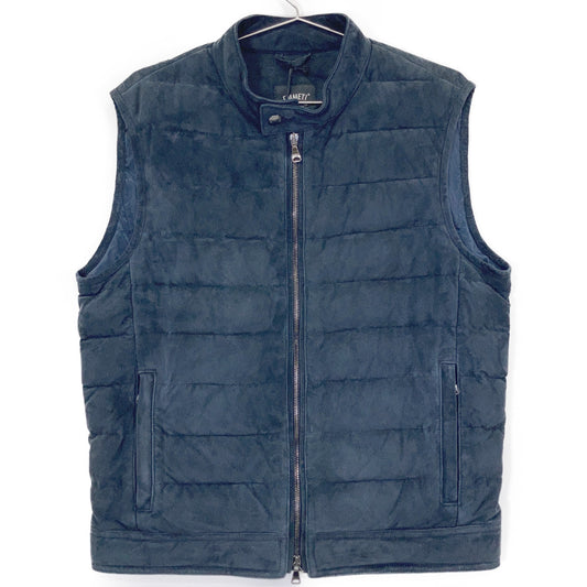 EMMETI JURI Suede Down Vest Navy/Red Size 46