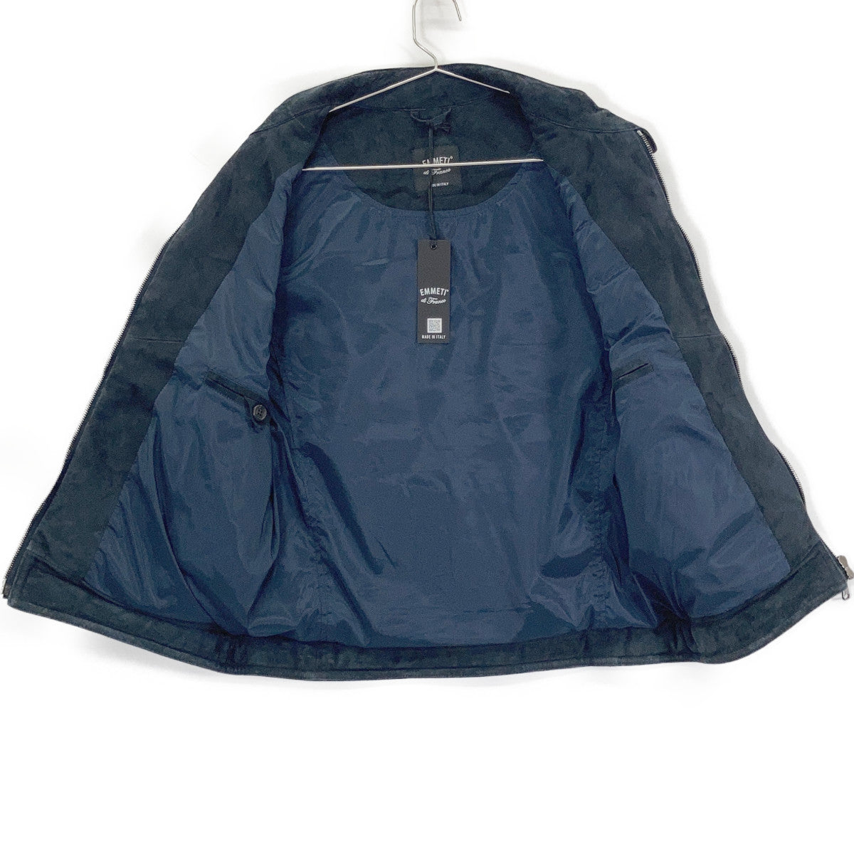 EMMETI JURI Suede Down Vest Navy/Red Size 46