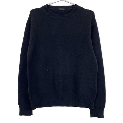 COMOLI 24AW Lambswool Crewneck Knit Sweater Black Size 2