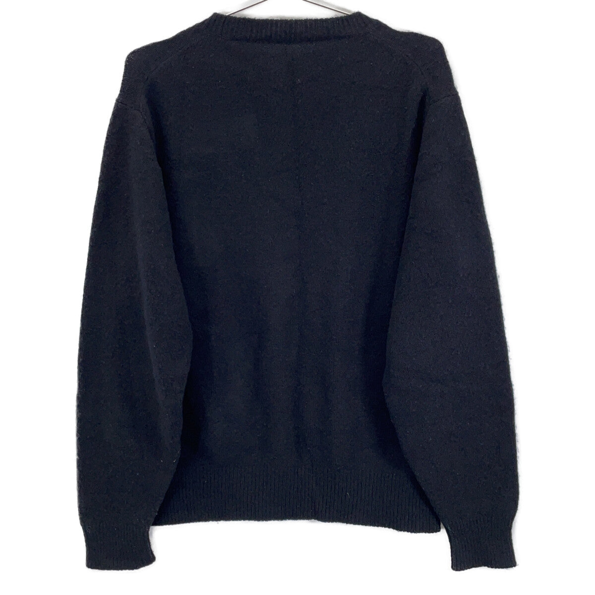 COMOLI 24AW Lambswool Crewneck Knit Sweater Black Size 2