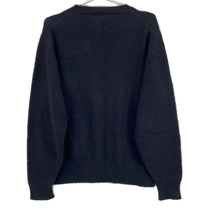 COMOLI 24AW Lambswool Crewneck Knit Sweater Black Size 2