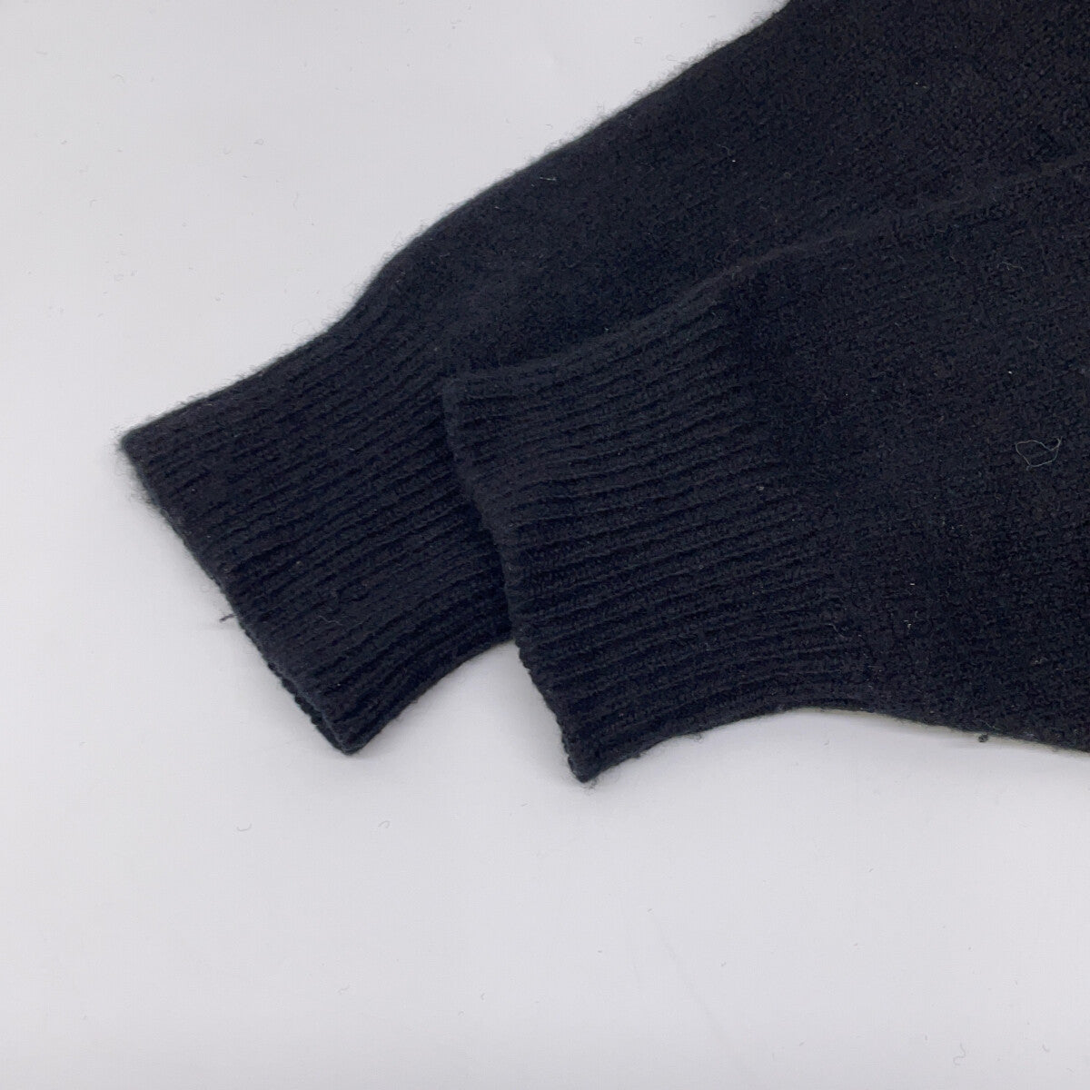 COMOLI 24AW Lambswool Crewneck Knit Sweater Black Size 2
