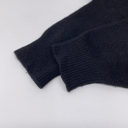 COMOLI 24AW Lambswool Crewneck Knit Sweater Black Size 2