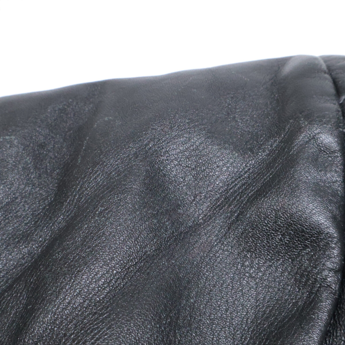 MONCLER Brown Tag Leather Hooded Down Jacket Black Size 0